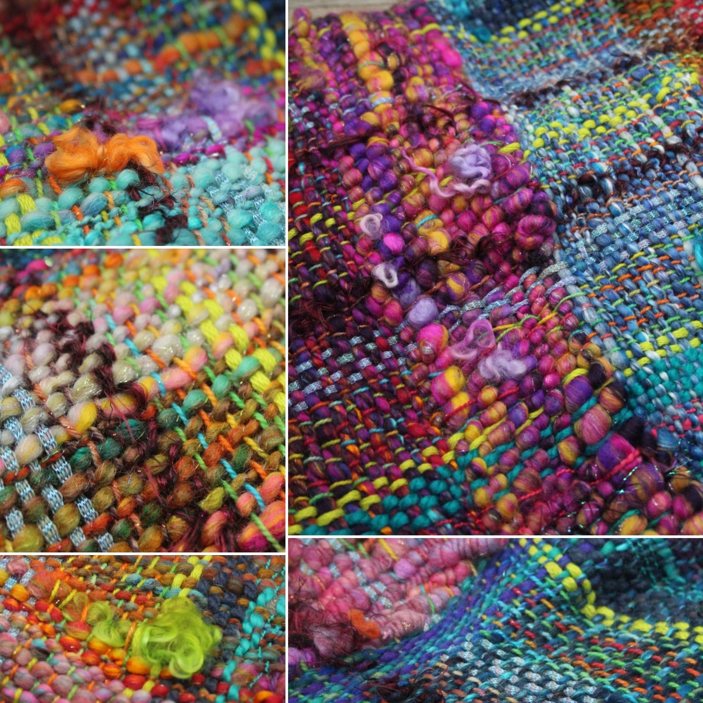 Handwoven Shawl - 42cm wide 136cm long