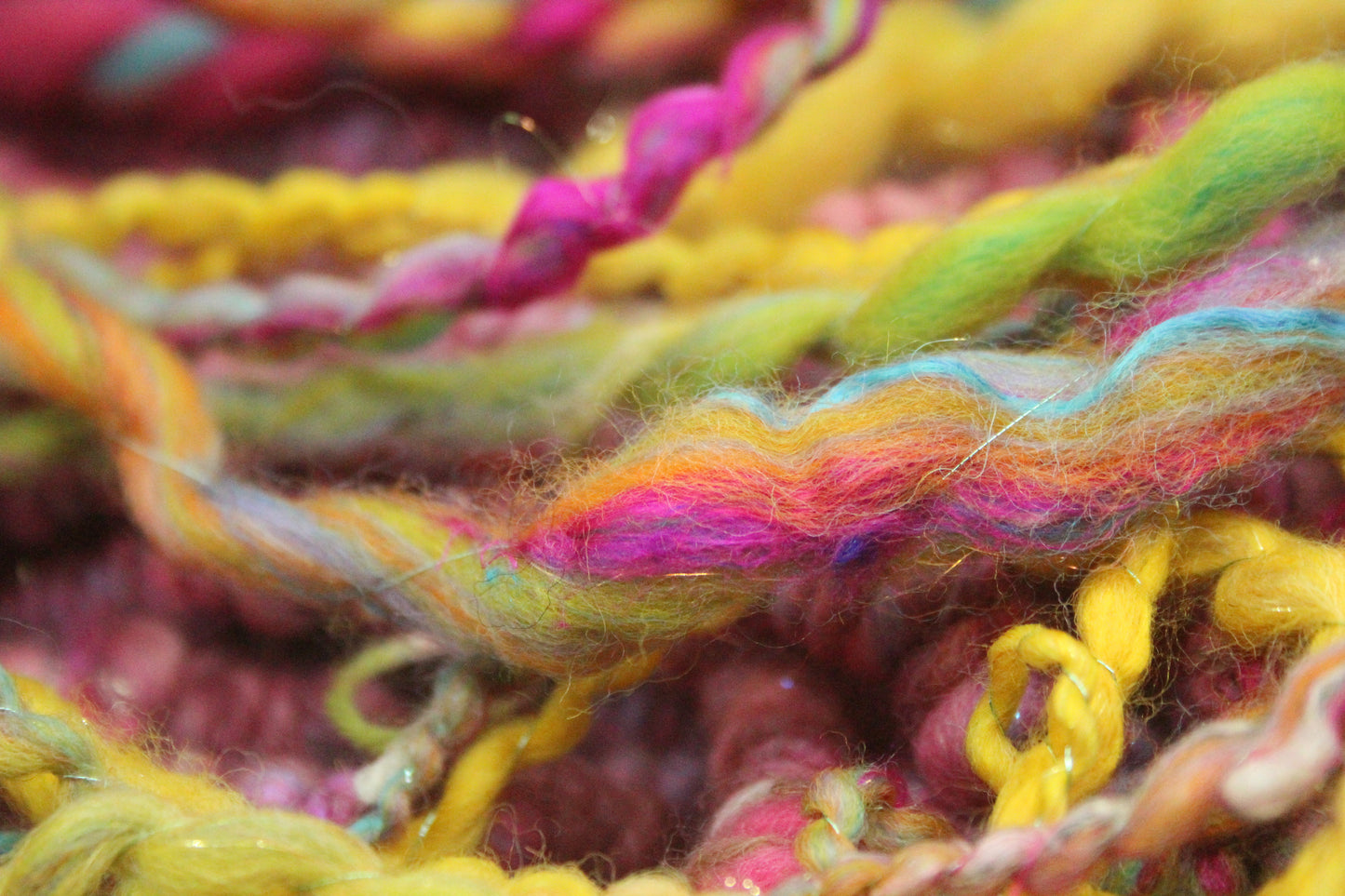 Art yarn packs for fibre crafts - 20 metres 120 grams