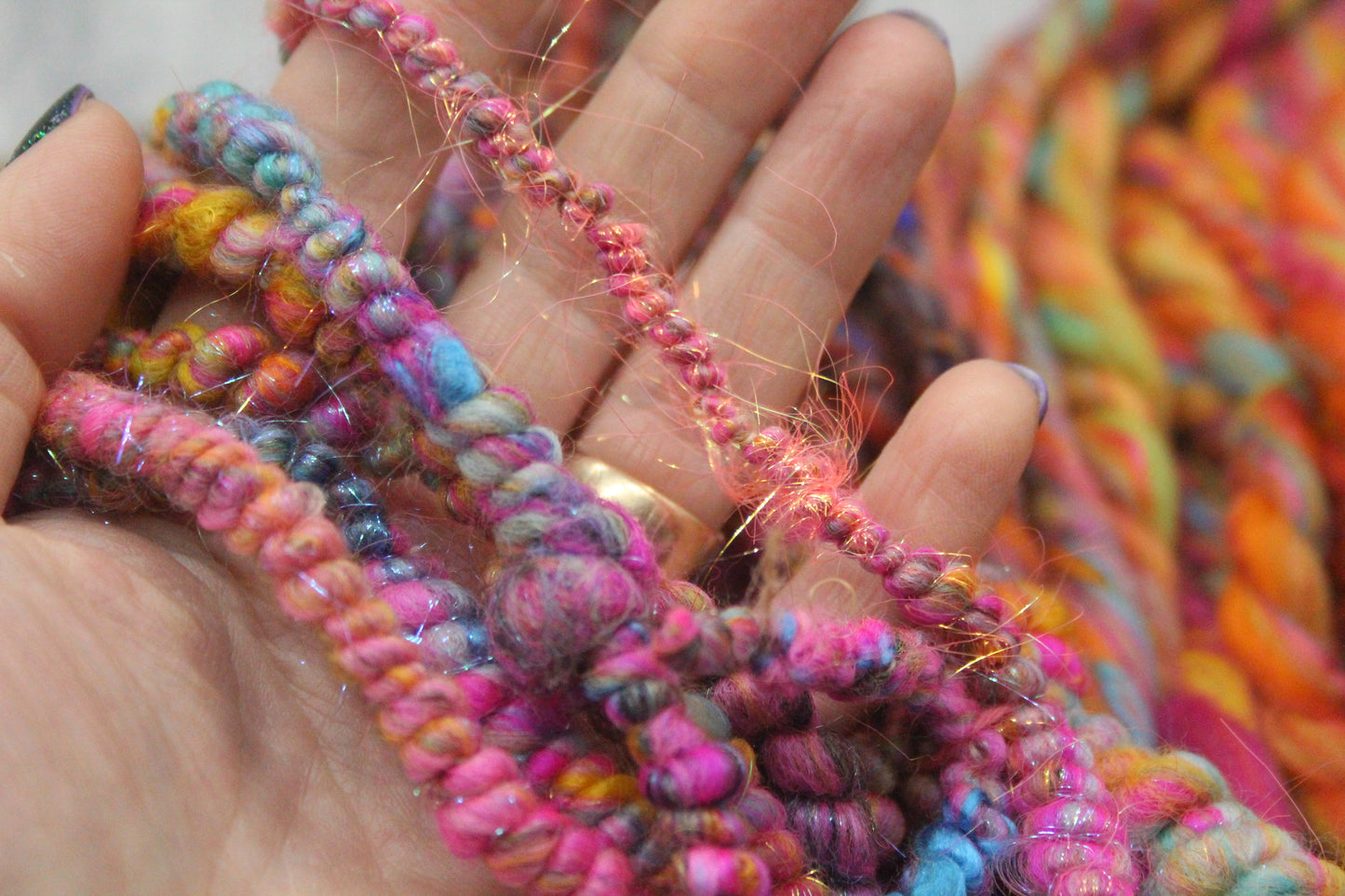 Art yarn packs for fibre crafts - 20 metres 89 grams