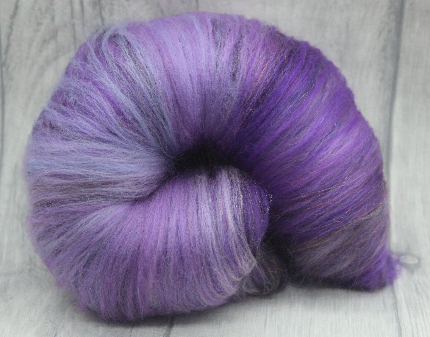 Merino Art Batt - Purple - 57 grams 2 oz - Wool for felting, spinning and weaving