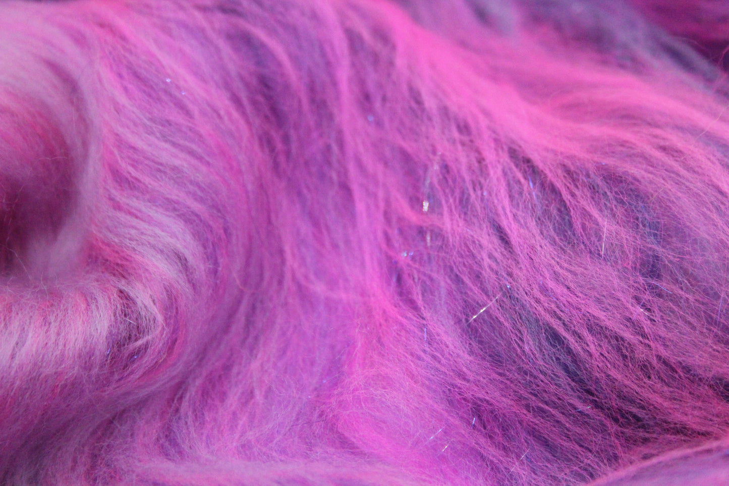Merino Art Batt - Purple Pink - 32 grams 1.1 oz - Wool for felting, spinning and weaving