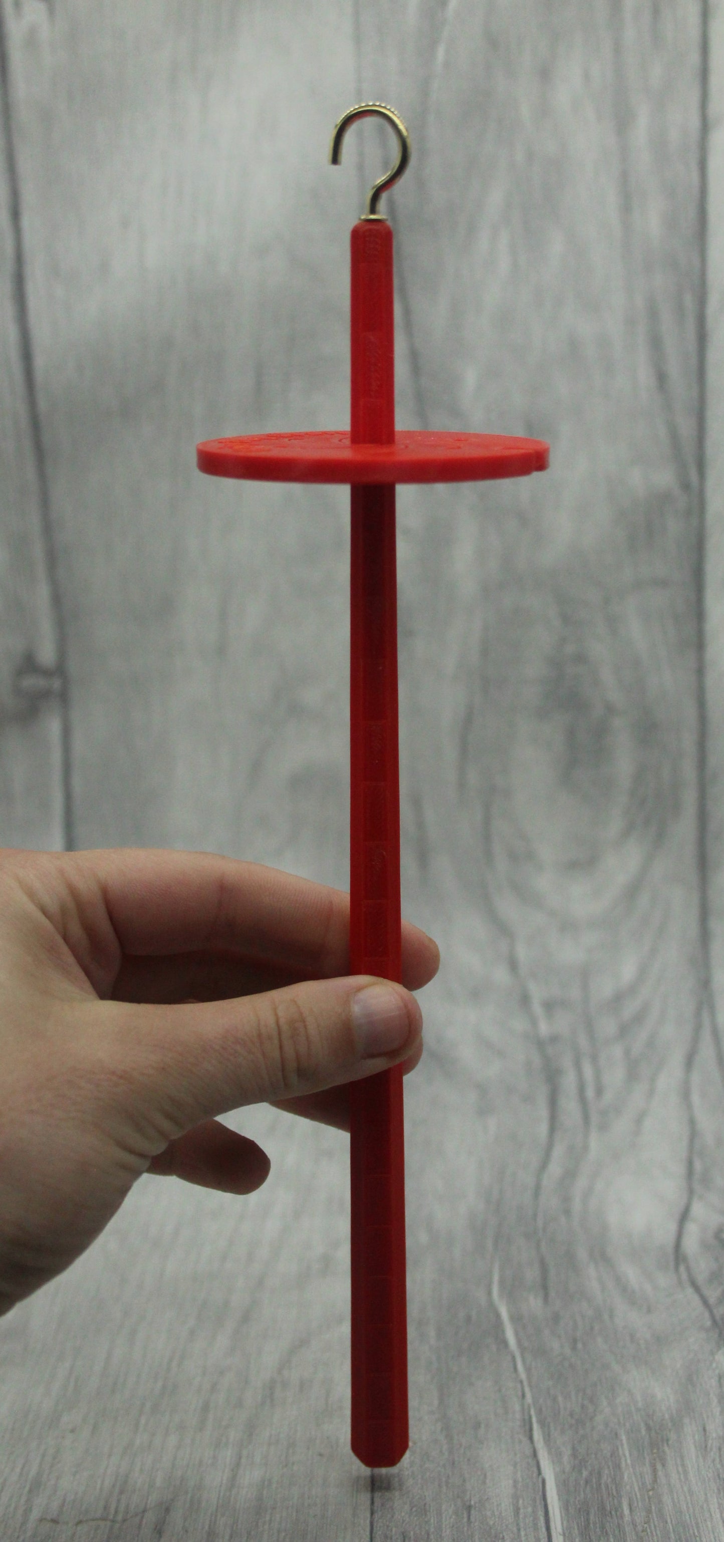 Top Whorl Spindle (IMPERFECT) for spinning - Flat Pack - Red