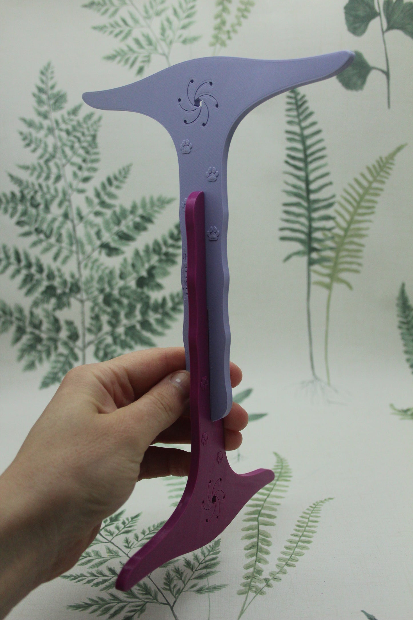 Lilac Pink - (Imperfect) Yard Niddy Noddy With WPI Gauge - 3D Printed