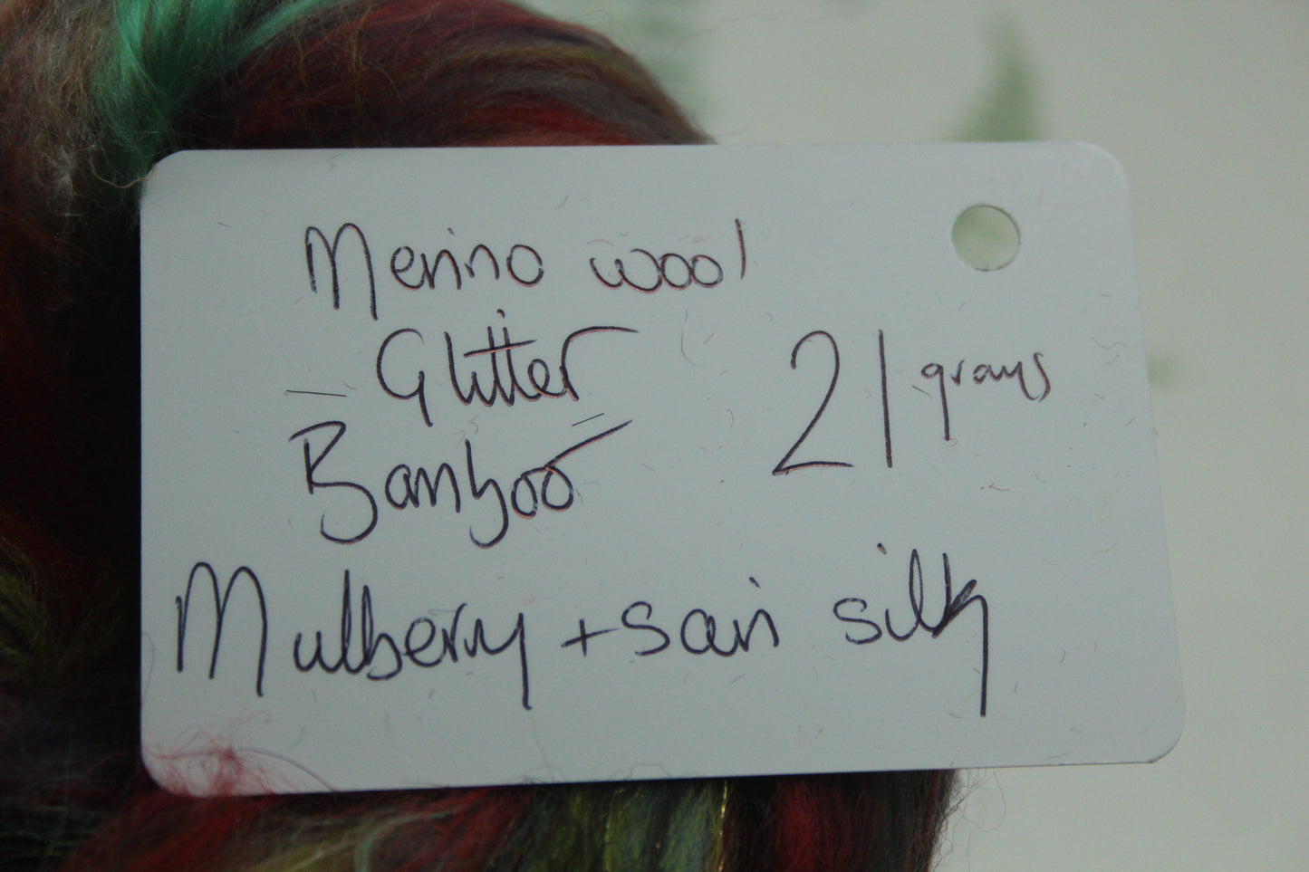 Wool Blend - Orange Brown - 19 grams / 0.6 oz - Fibre for felting, weaving or spinning
