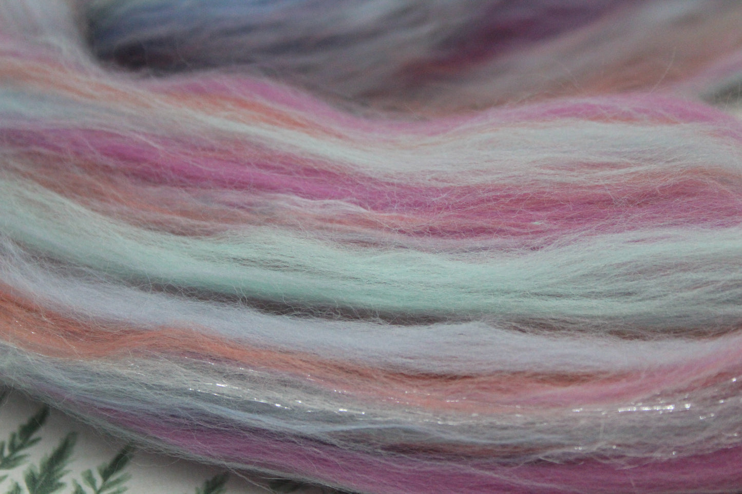 Wool Blend - Orange Yellow Peach - 16 grams / 0.5 oz - Fibre for felting, weaving or spinning
