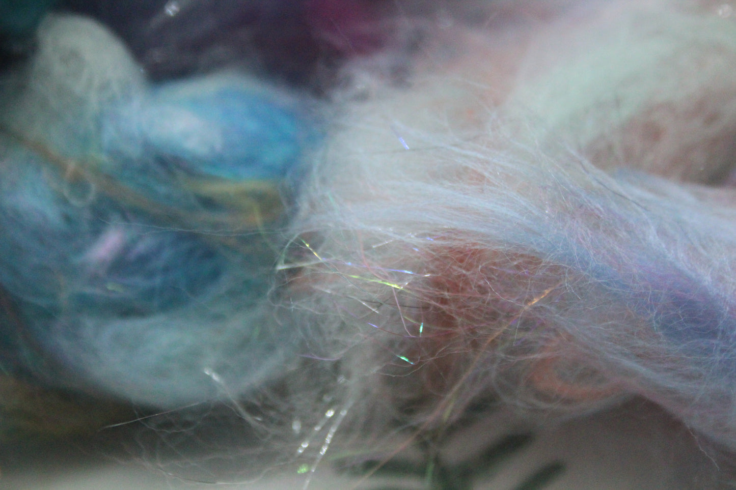 Art Batt - Yellow Peach Orange - 164 grams / 5.7 oz - Wool for felting, spinning and weaving