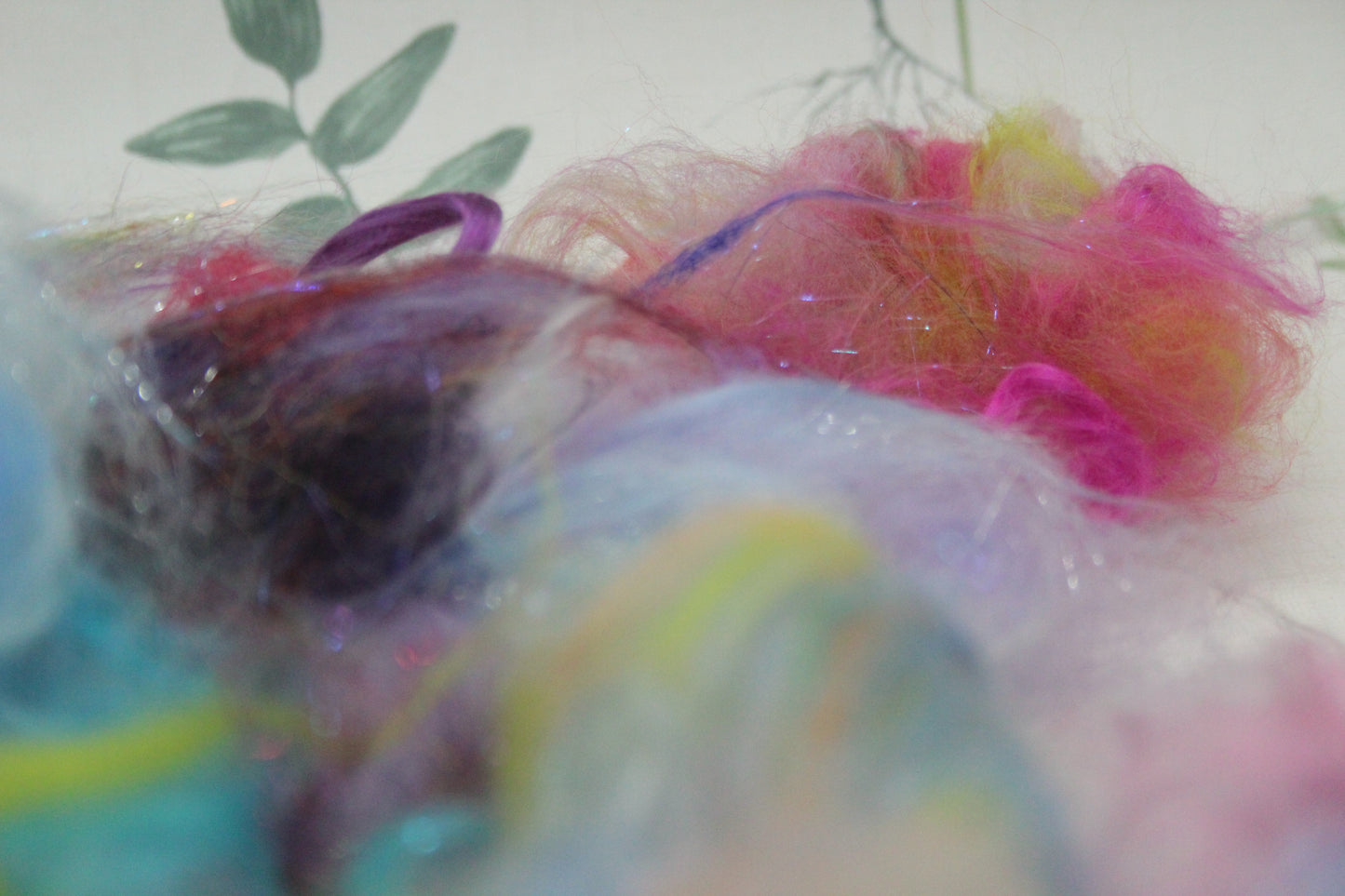 Art Batt - Yellow Peach Orange - 164 grams / 5.7 oz - Wool for felting, spinning and weaving