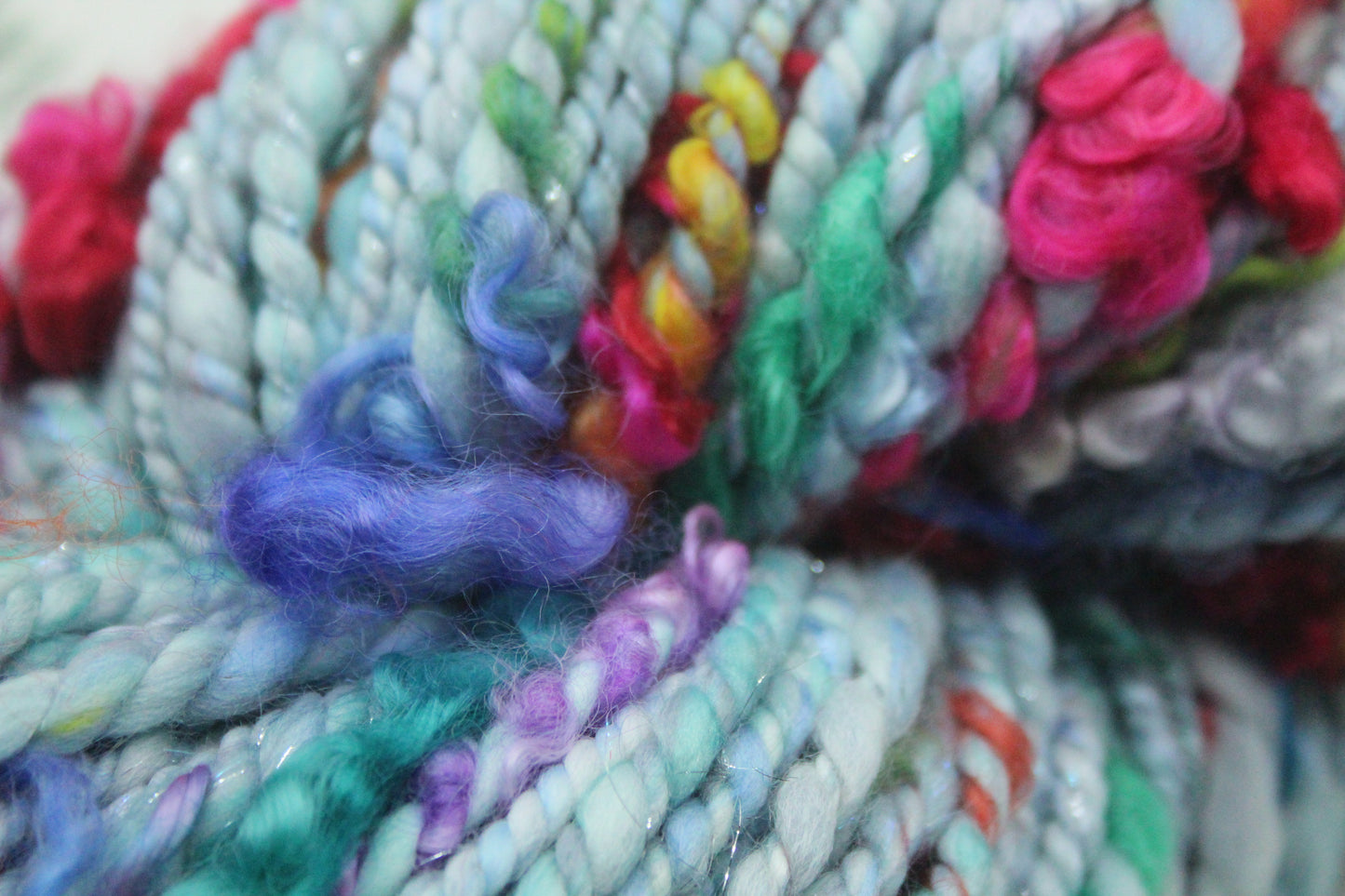 Handspun Yarn - 54 mtrs/60yards 200g/7oz - Yarn for crocheting, knitting, weaving...