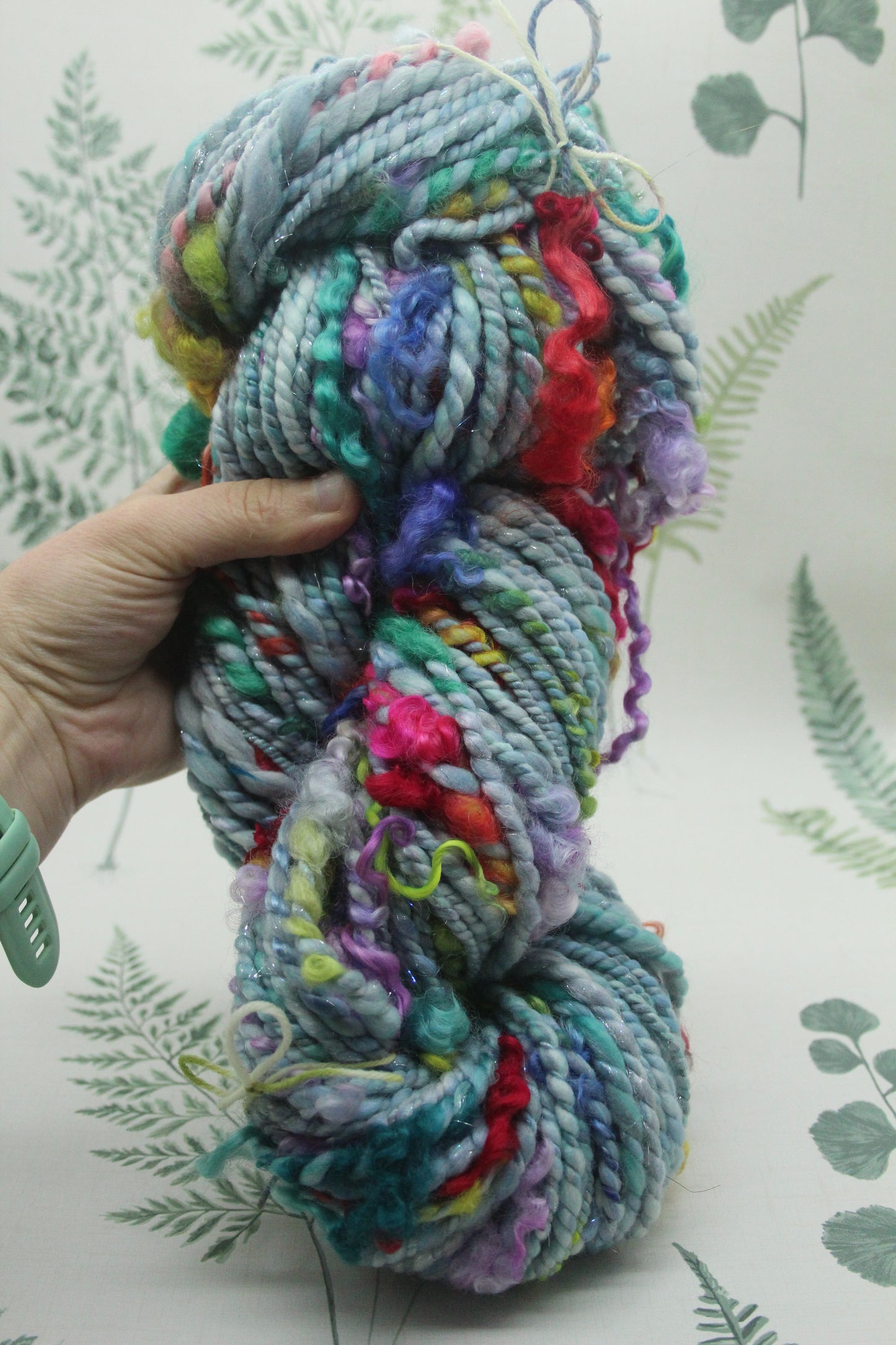 Art Batt - Yellow Pink Green Purple - Sideway Colour Change - 181 grams / 6.3 oz - Wool for felting, spinning and weaving