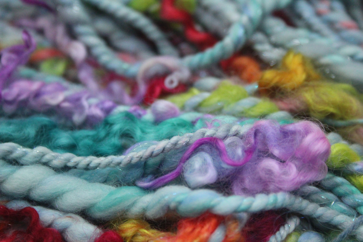 Handspun Yarn - 54 mtrs/60yards 200g/7oz - Yarn for crocheting, knitting, weaving...