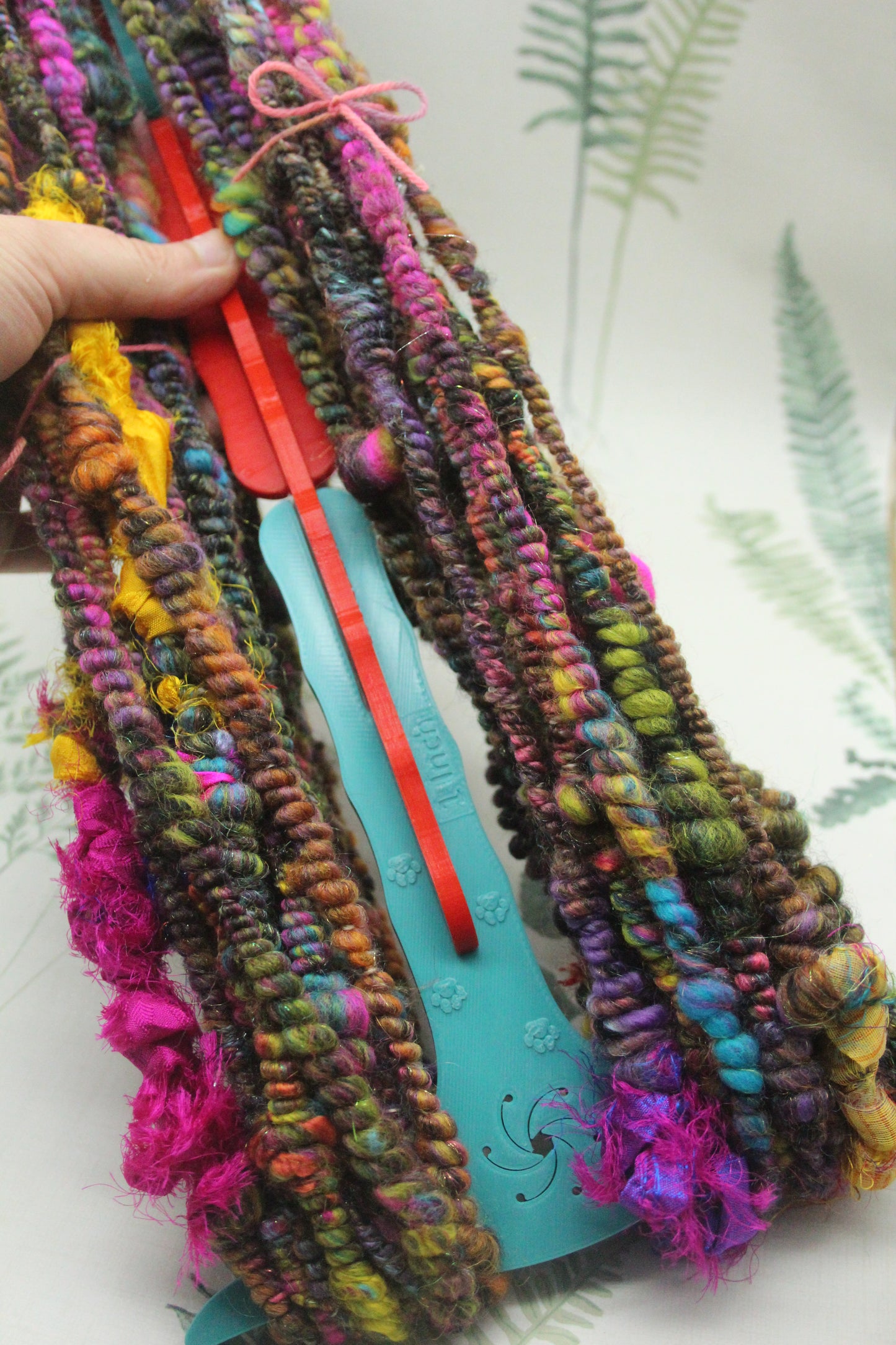 Handspun Yarn - 21 mtrs/24yards 145g/5oz - Yarn for crocheting, knitting, weaving...