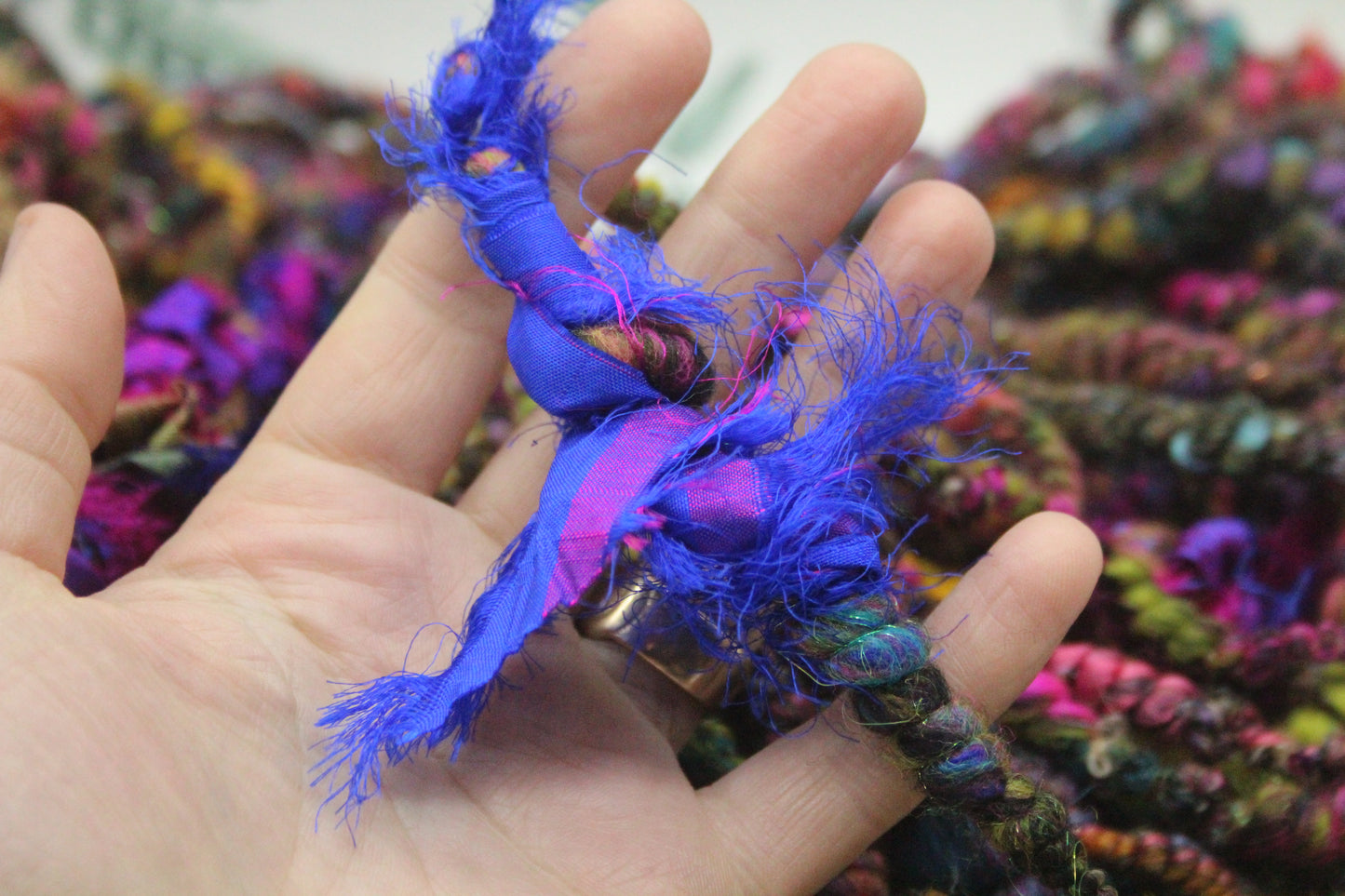 Handspun Yarn - 21 mtrs/24yards 145g/5oz - Yarn for crocheting, knitting, weaving...