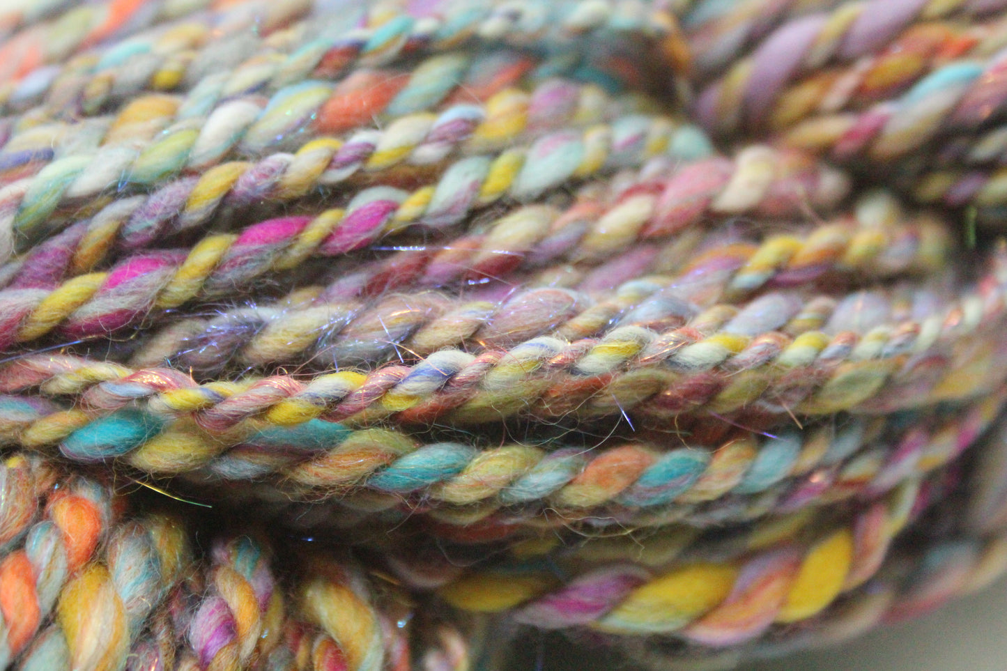 Art Batt - Blue Green Purple Orange - Sideways Colour Change - 161 grams / 5.6 oz - Wool for felting, spinning and weaving