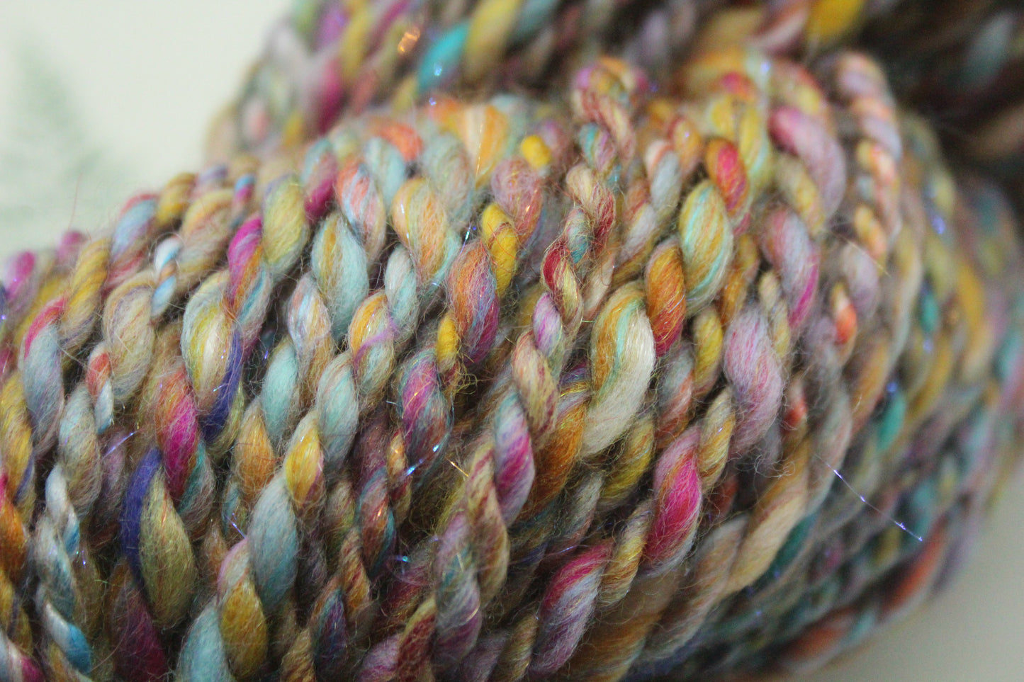 Art Batt - Blue Green Purple Orange - Sideways Colour Change - 161 grams / 5.6 oz - Wool for felting, spinning and weaving