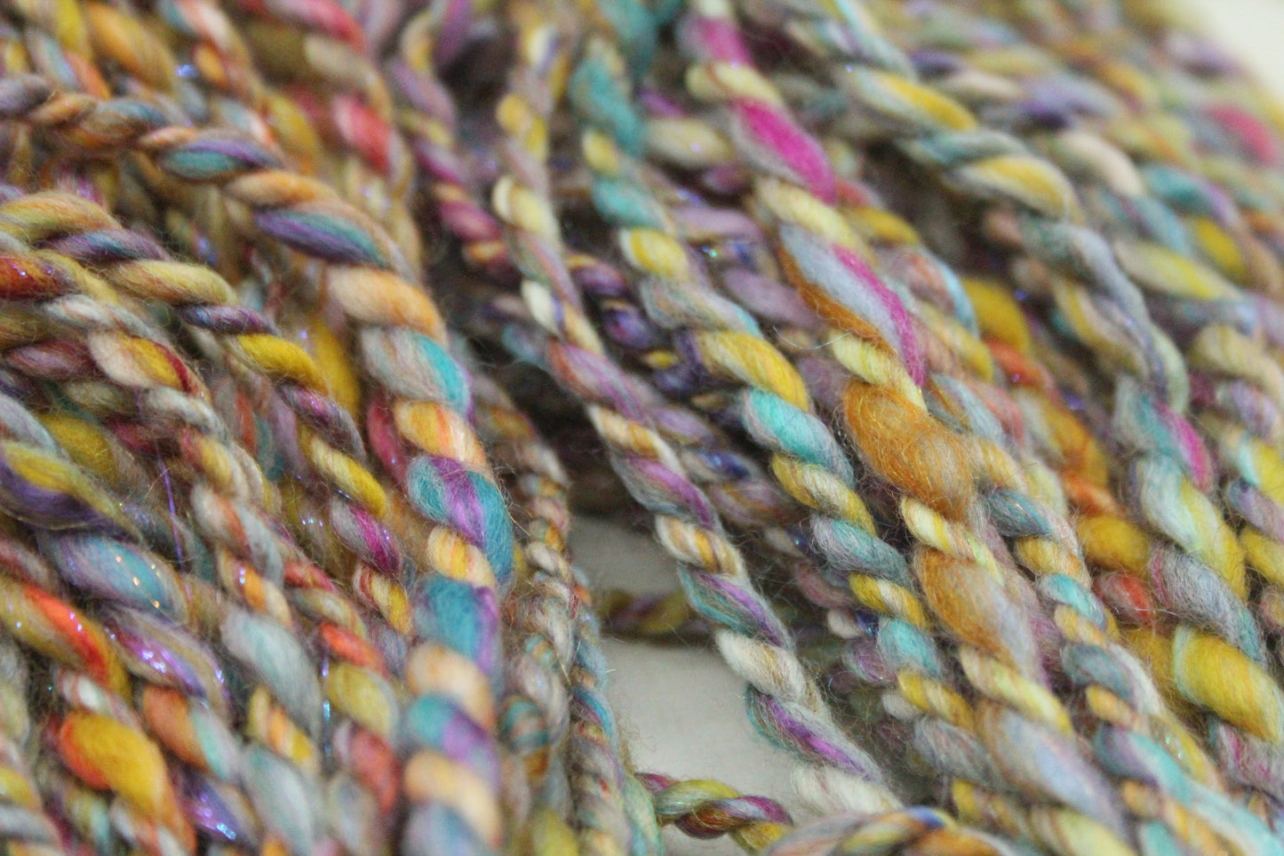 Art Batt - Blue Green Purple Orange - Sideways Colour Change - 161 grams / 5.6 oz - Wool for felting, spinning and weaving