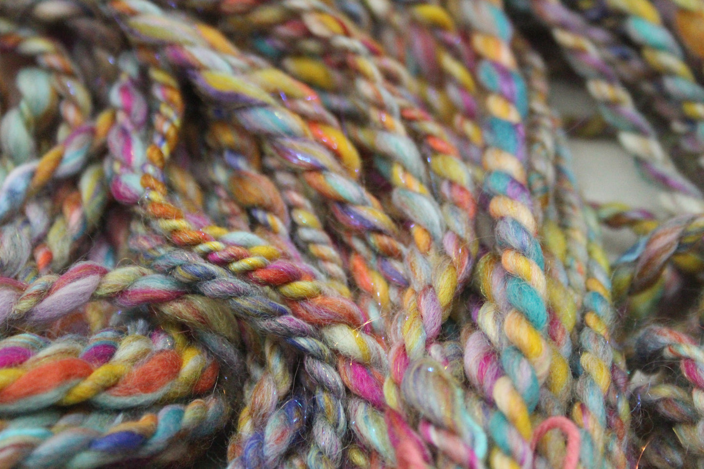 Art Batt - Blue Green Purple Orange - Sideways Colour Change - 161 grams / 5.6 oz - Wool for felting, spinning and weaving