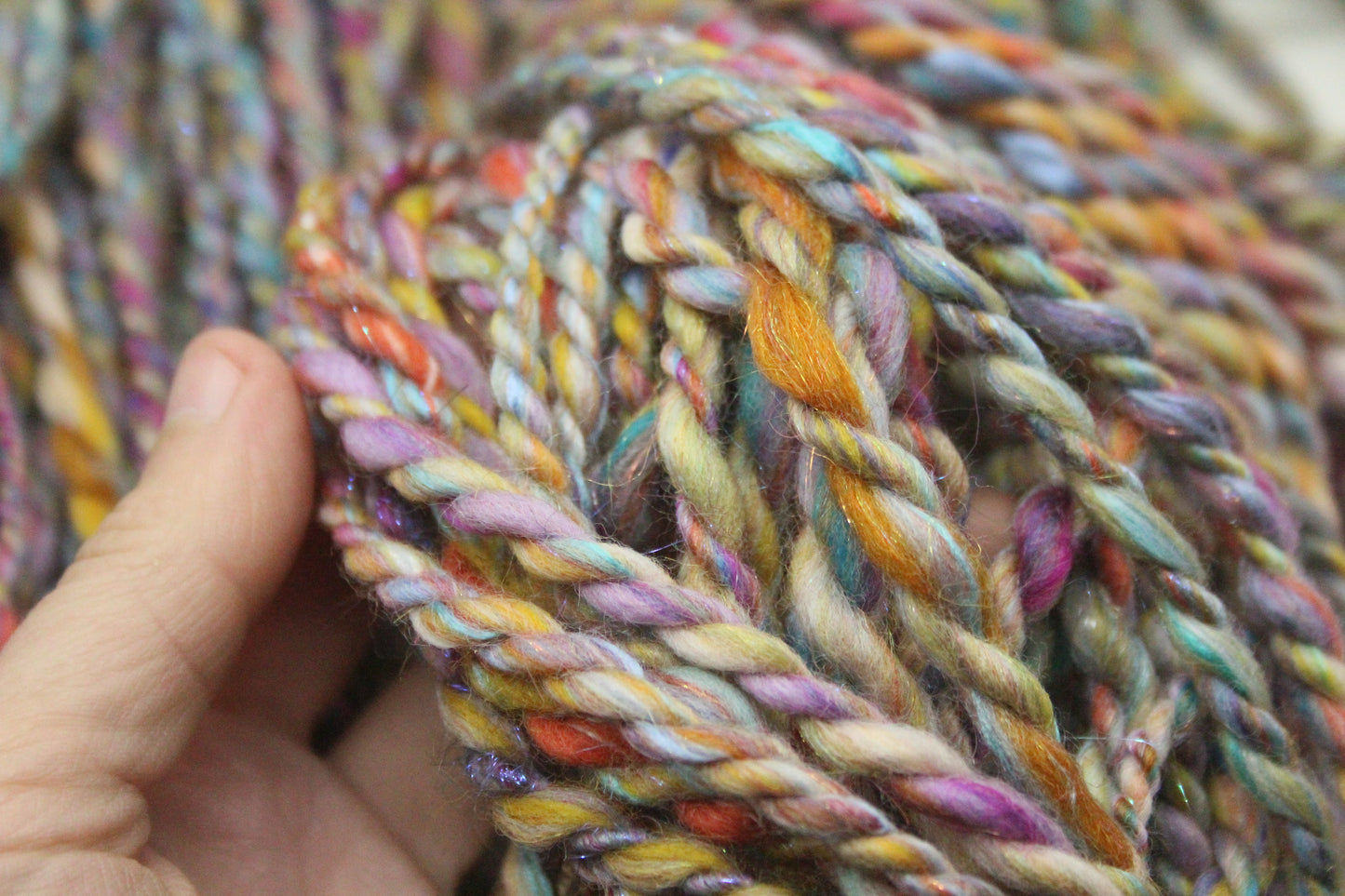 Art Batt - Blue Green Purple Orange - Sideways Colour Change - 161 grams / 5.6 oz - Wool for felting, spinning and weaving