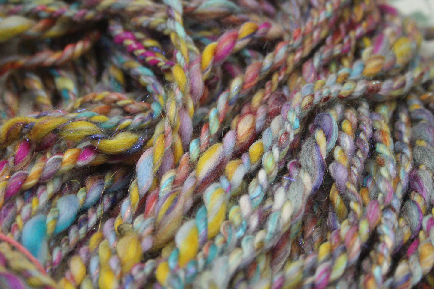 Art Batt - Blue Green Purple Orange - Sideways Colour Change - 161 grams / 5.6 oz - Wool for felting, spinning and weaving