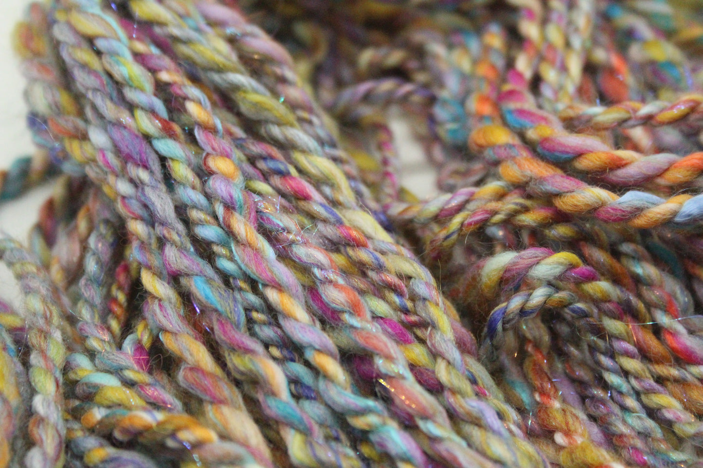 Art Batt - Blue Green Purple Orange - Sideways Colour Change - 161 grams / 5.6 oz - Wool for felting, spinning and weaving