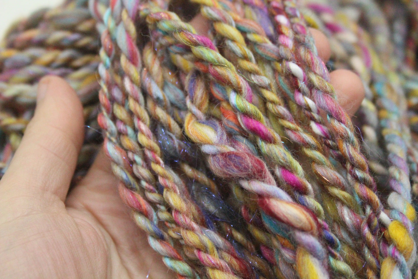 Art Batt - Blue Green Purple Orange - Sideways Colour Change - 161 grams / 5.6 oz - Wool for felting, spinning and weaving