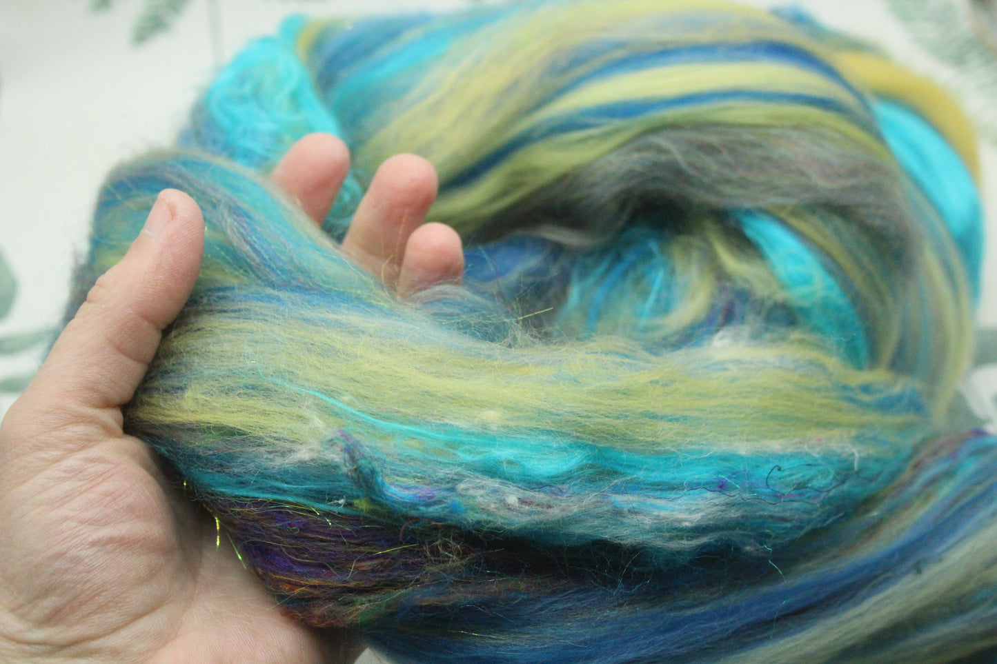 Art Batt - Brown Orange - Sideways Colour Change - 168 grams / 5.9 oz - Wool for felting, spinning and weaving