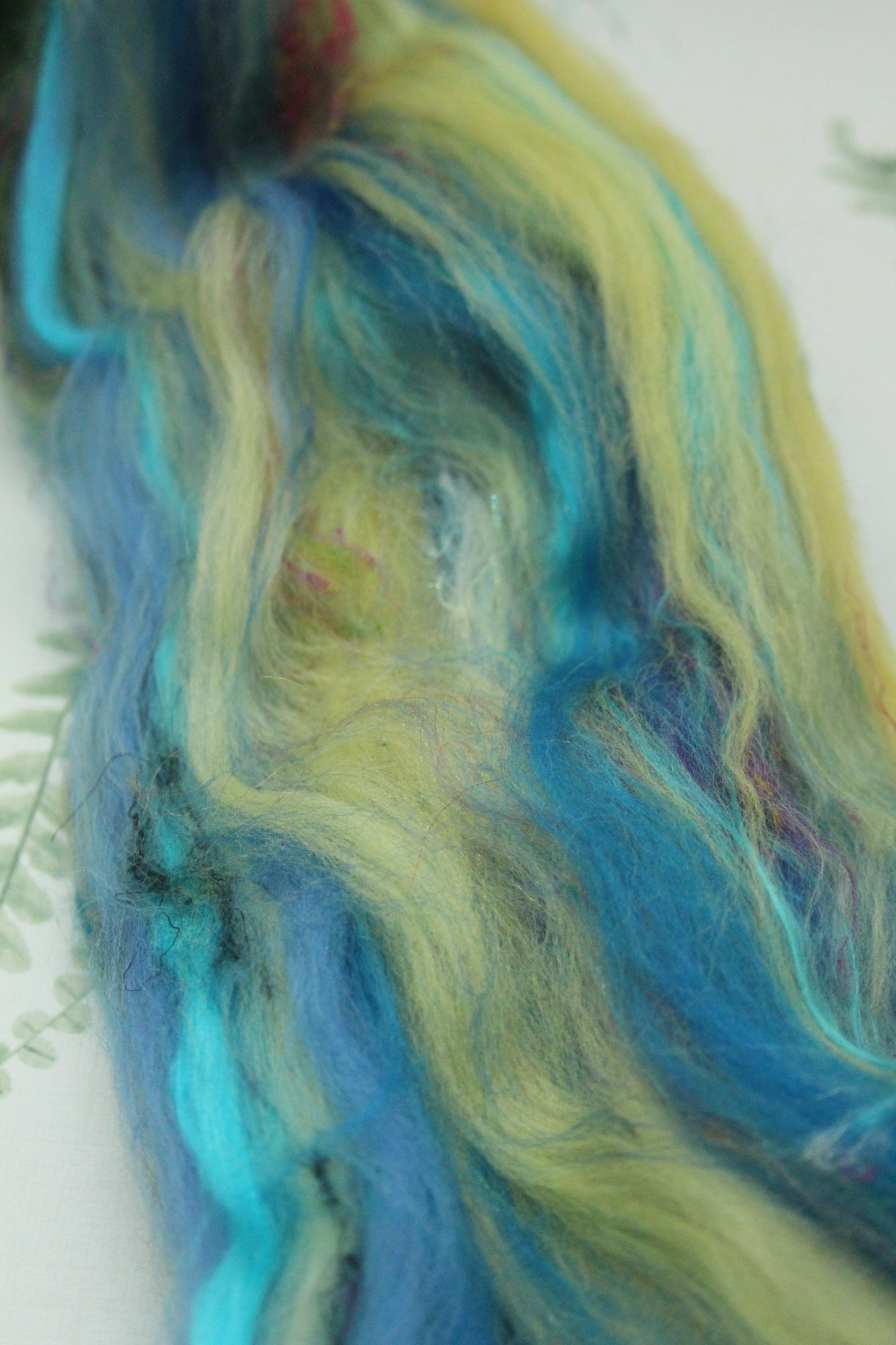 Art Batt - Brown Orange - Sideways Colour Change - 168 grams / 5.9 oz - Wool for felting, spinning and weaving