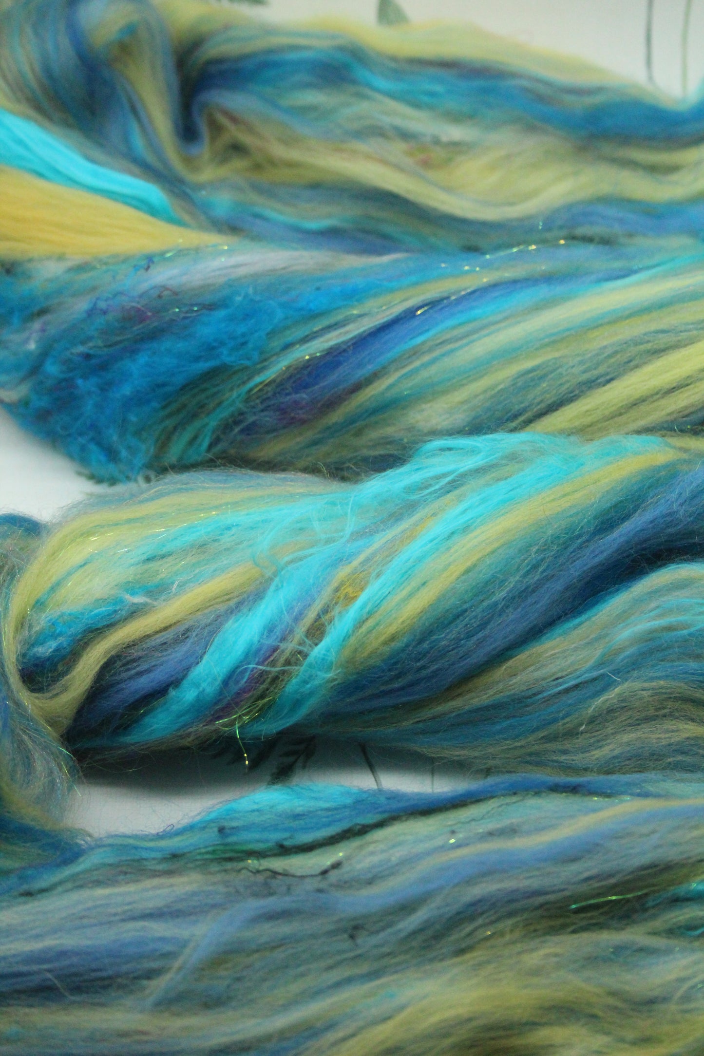 Art Batt - Brown Orange - Sideways Colour Change - 168 grams / 5.9 oz - Wool for felting, spinning and weaving