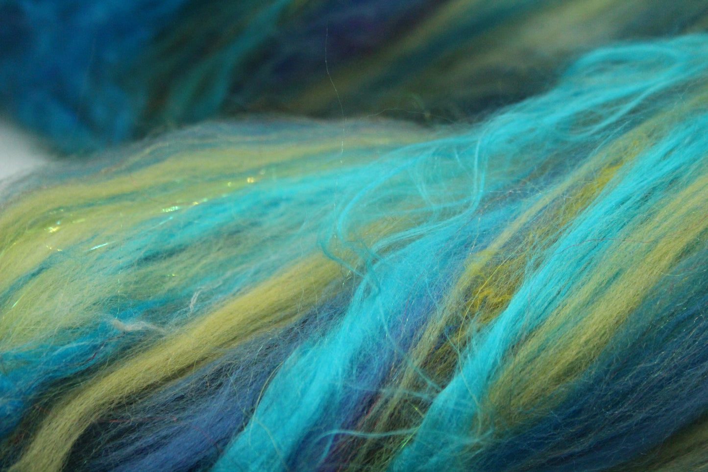 Art Batt - Brown Orange - Sideways Colour Change - 168 grams / 5.9 oz - Wool for felting, spinning and weaving