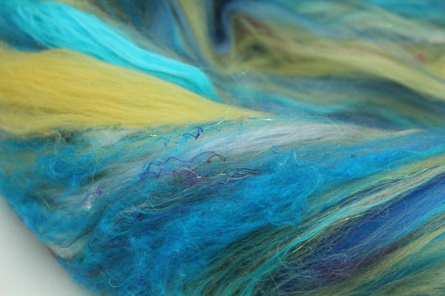 Art Batt - Brown Orange - Sideways Colour Change - 168 grams / 5.9 oz - Wool for felting, spinning and weaving