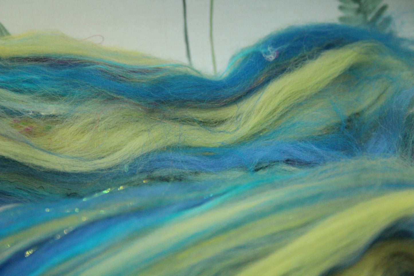 Art Batt - Brown Orange - Sideways Colour Change - 168 grams / 5.9 oz - Wool for felting, spinning and weaving