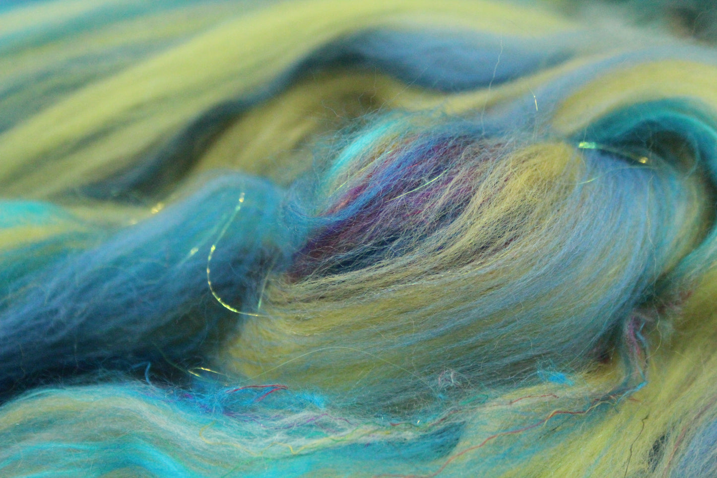 Art Batt - Brown Orange - Sideways Colour Change - 168 grams / 5.9 oz - Wool for felting, spinning and weaving