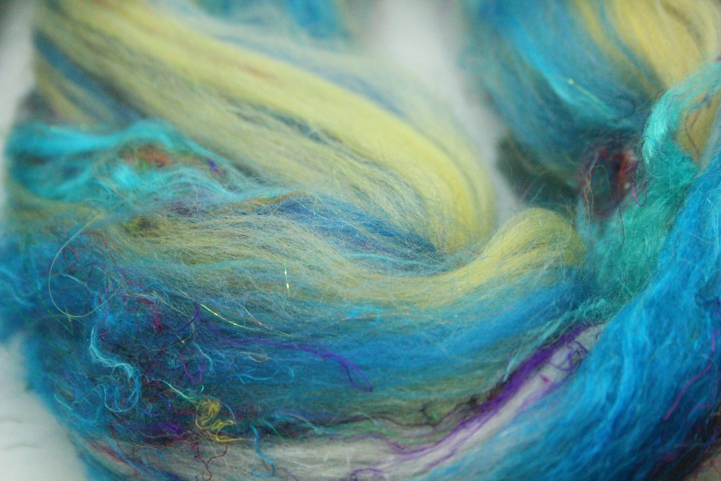 Art Batt - Brown Orange - Sideways Colour Change - 168 grams / 5.9 oz - Wool for felting, spinning and weaving