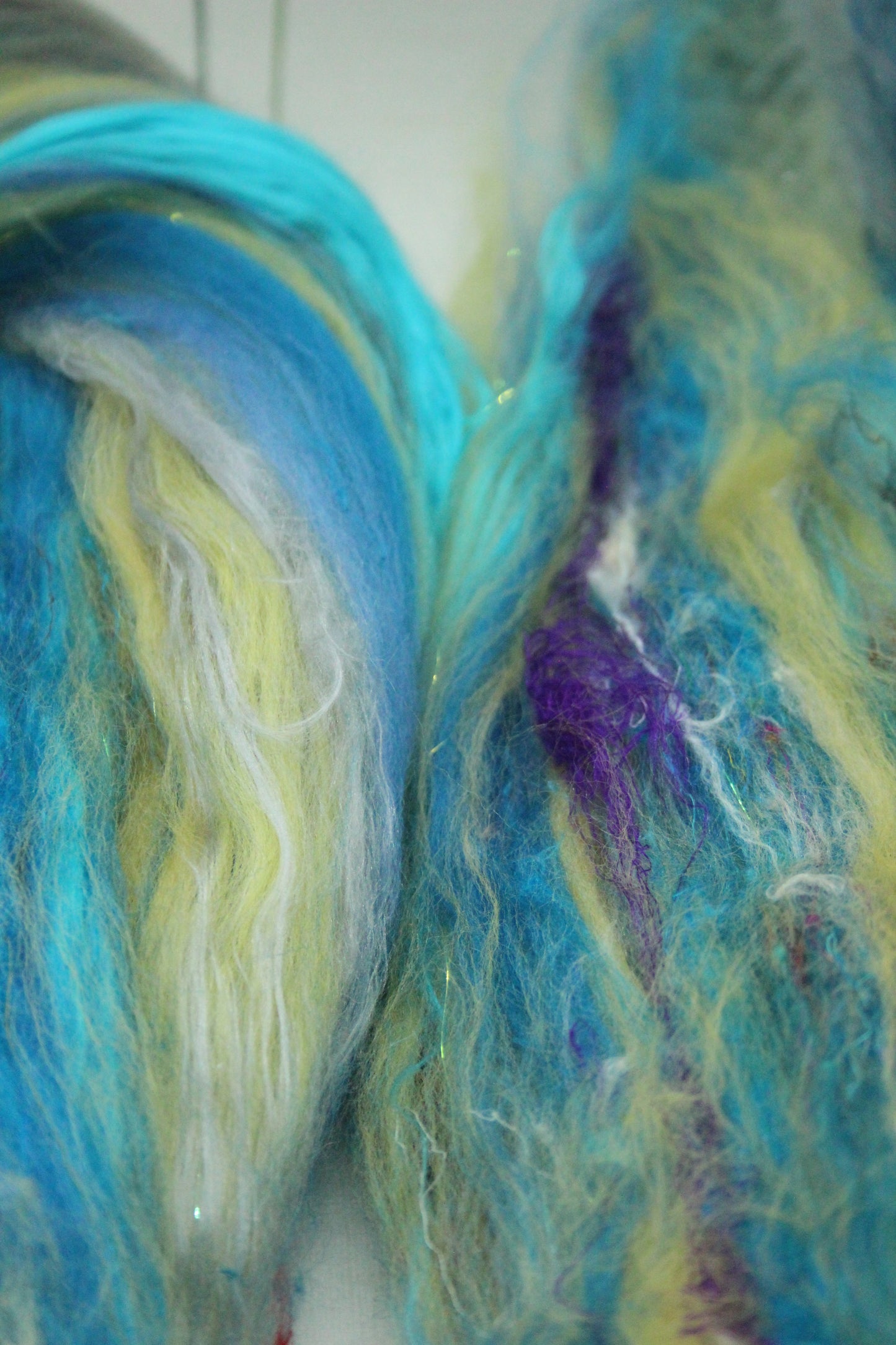 Art Batt - Brown Orange - Sideways Colour Change - 168 grams / 5.9 oz - Wool for felting, spinning and weaving