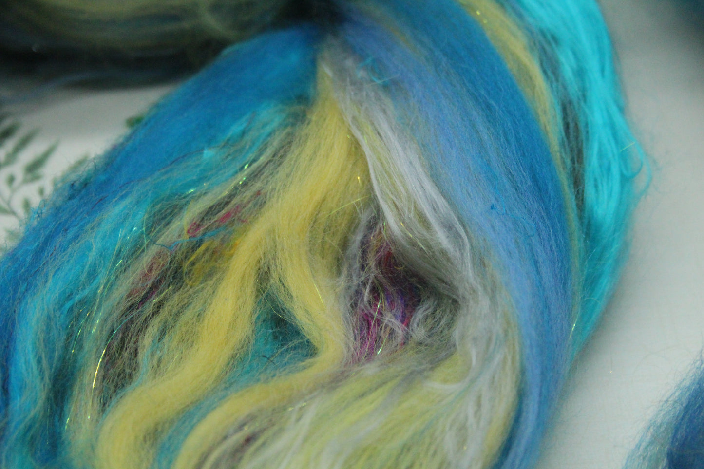 Art Batt - Brown Orange - Sideways Colour Change - 168 grams / 5.9 oz - Wool for felting, spinning and weaving