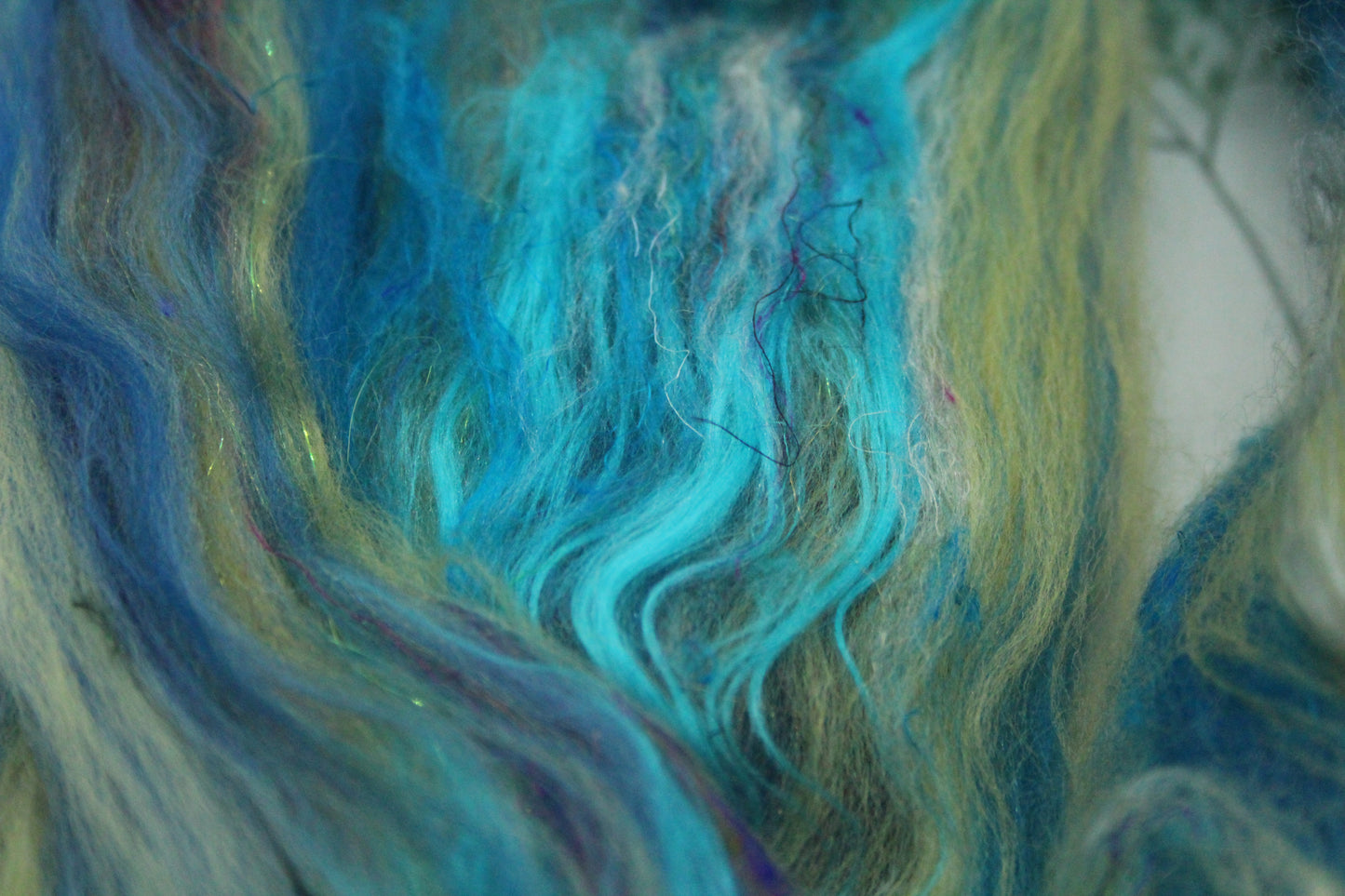 Art Batt - Brown Orange - Sideways Colour Change - 168 grams / 5.9 oz - Wool for felting, spinning and weaving