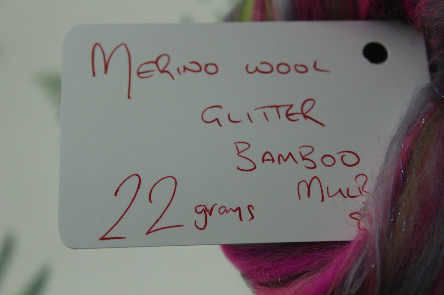 Art Batt - Pink Blue Purple - 164 grams / 5.7 oz - Wool for felting, spinning and weaving
