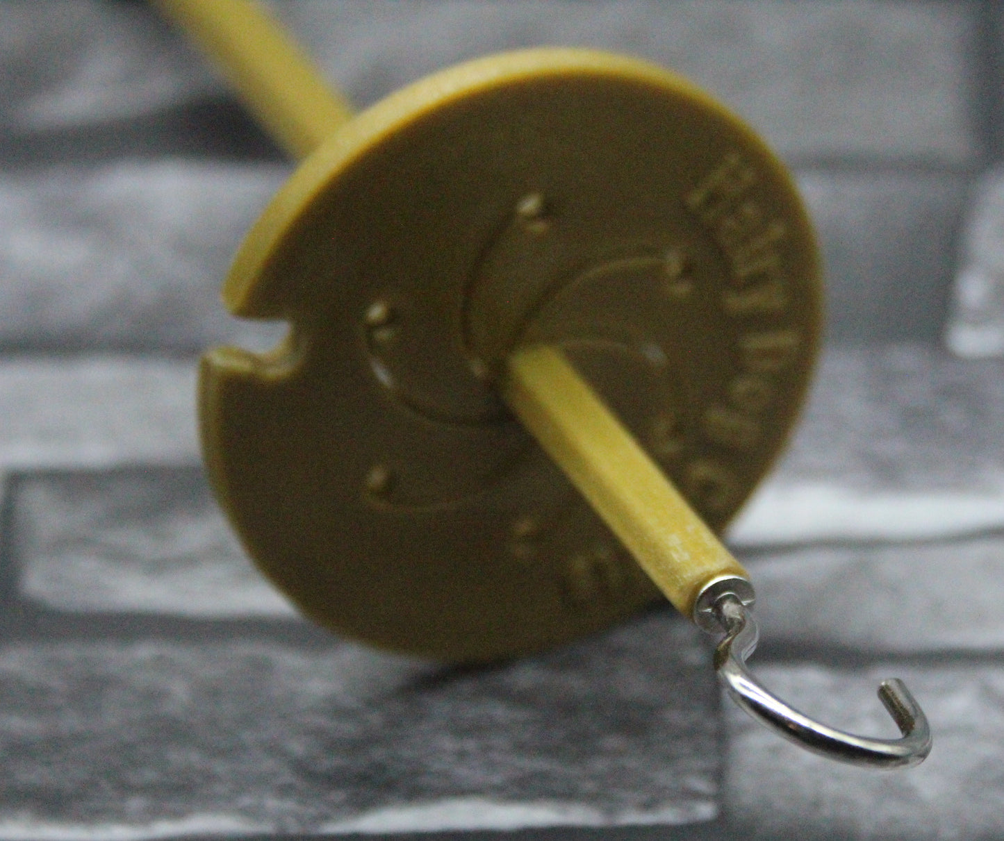 Top Whorl Spindle - (Imperfect) - Flat Pack - Glittery Gold (Bigger, silver hook)