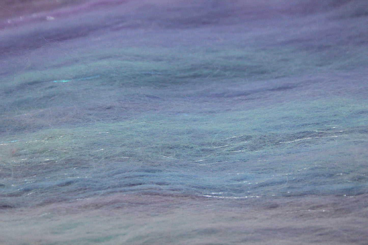 Merino Art Batt - Purple Blue Pink - 90 grams 3.1 oz - Wool for felting, spinning and weaving