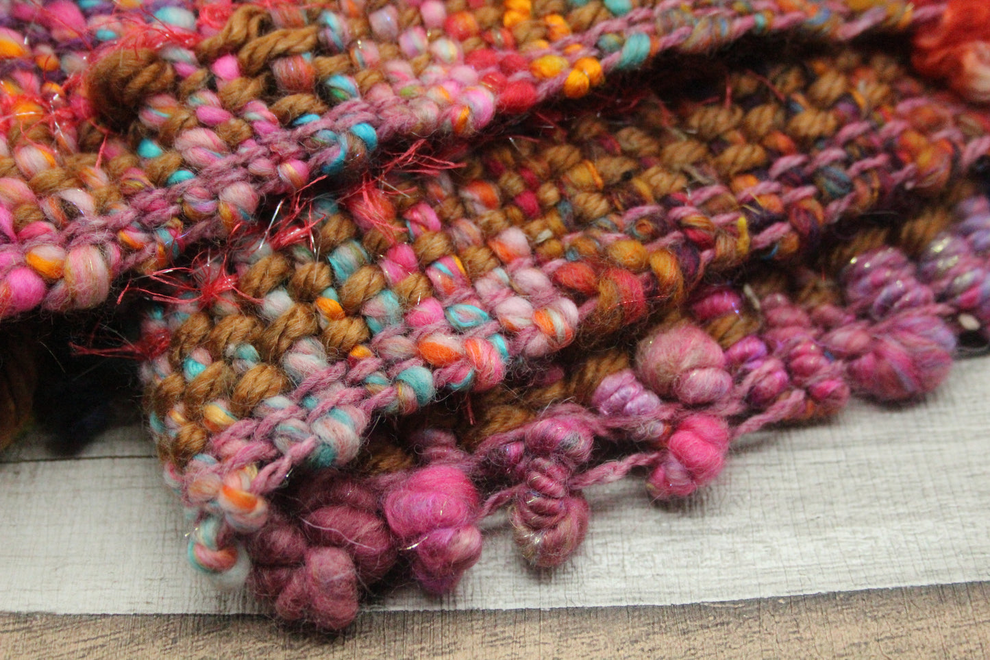 Handwoven Shawl - 42cm wide 136cm long