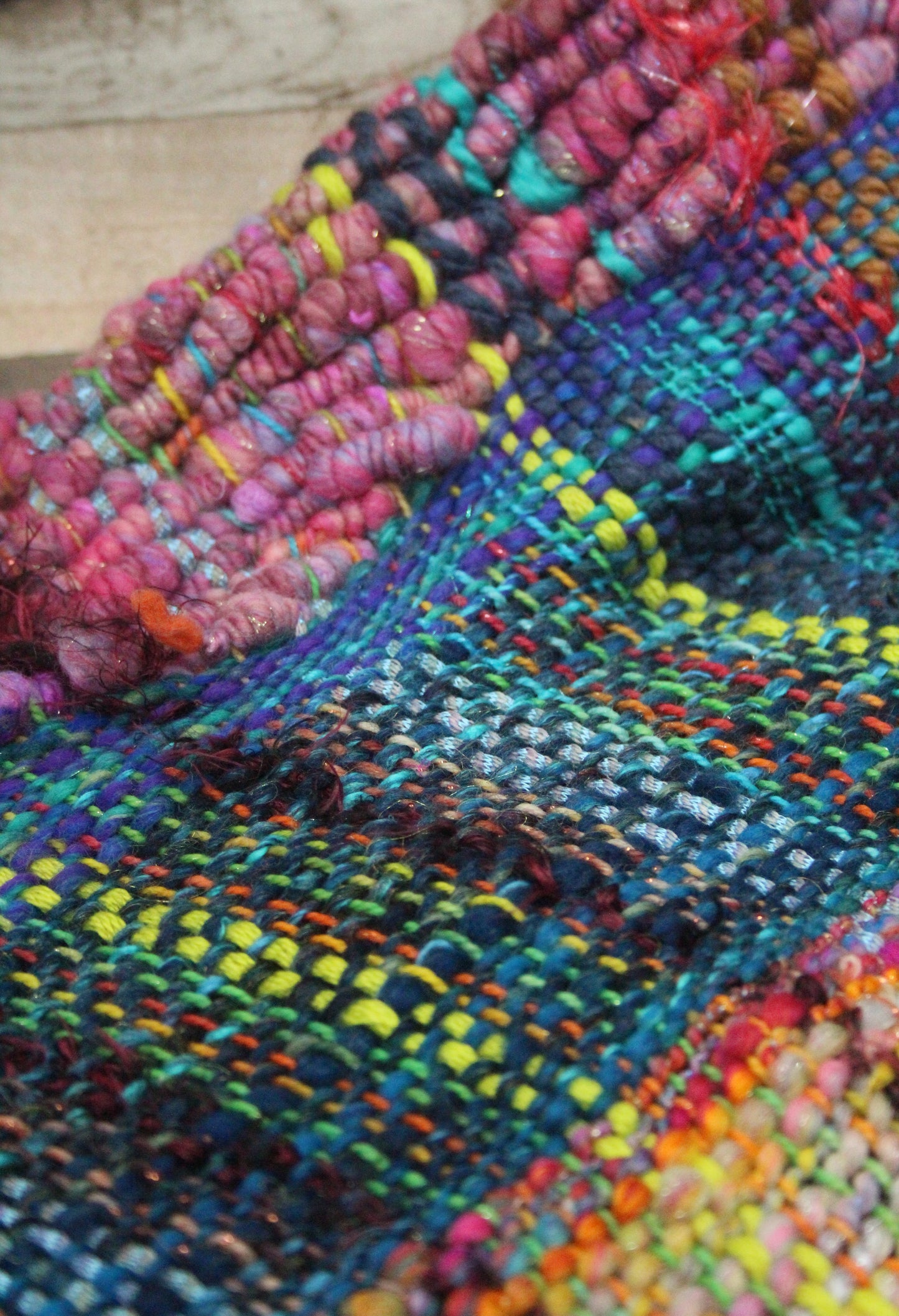 Handwoven Shawl - 42cm wide 136cm long