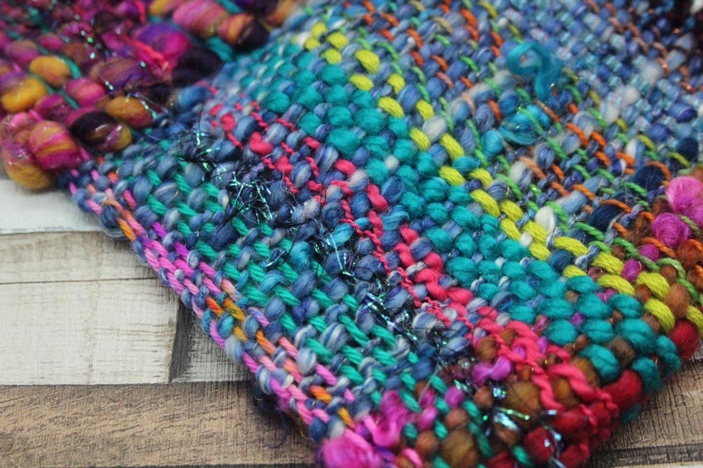 Handwoven Shawl - 42cm wide 136cm long