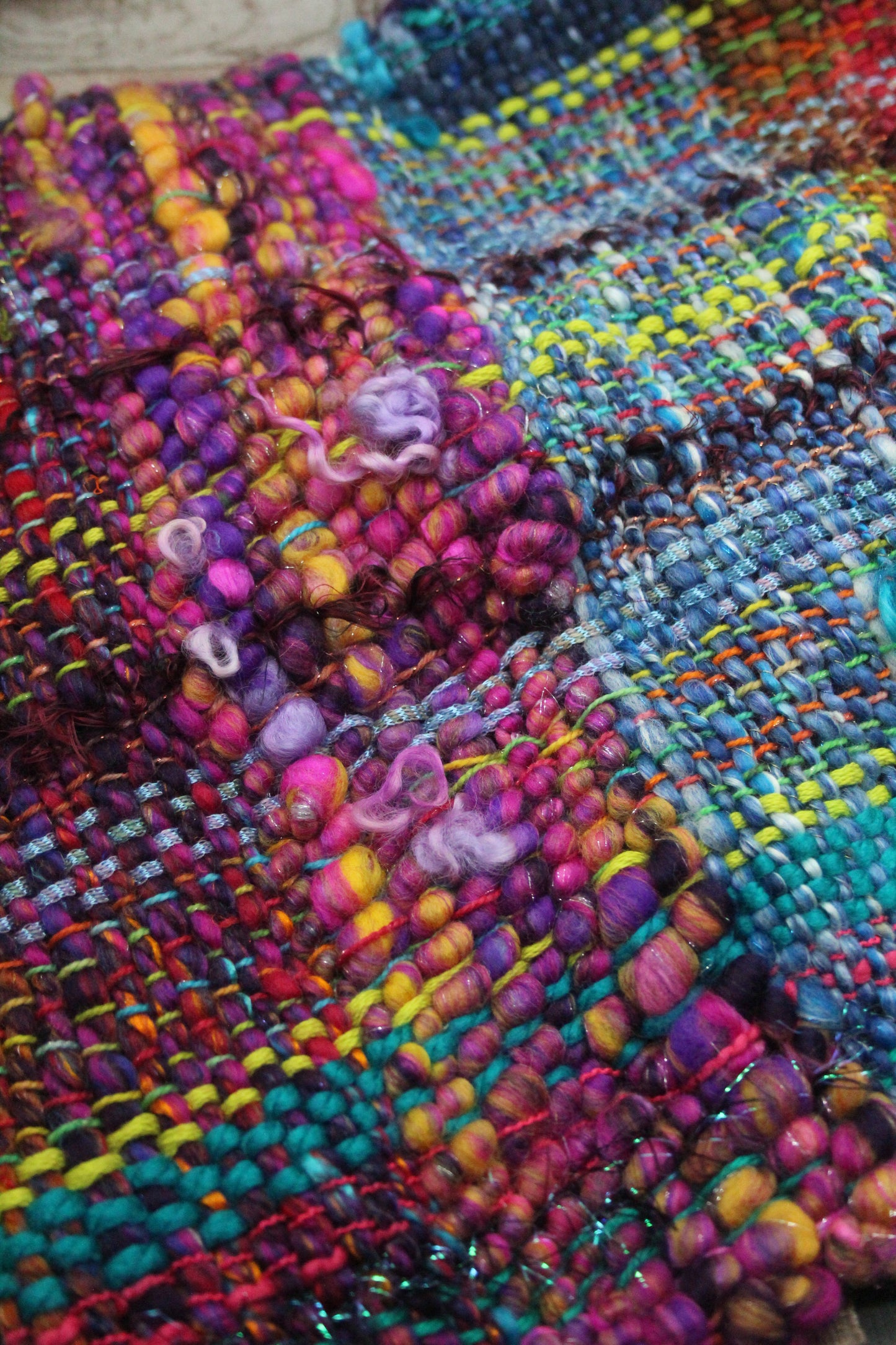 Handwoven Shawl - 42cm wide 136cm long