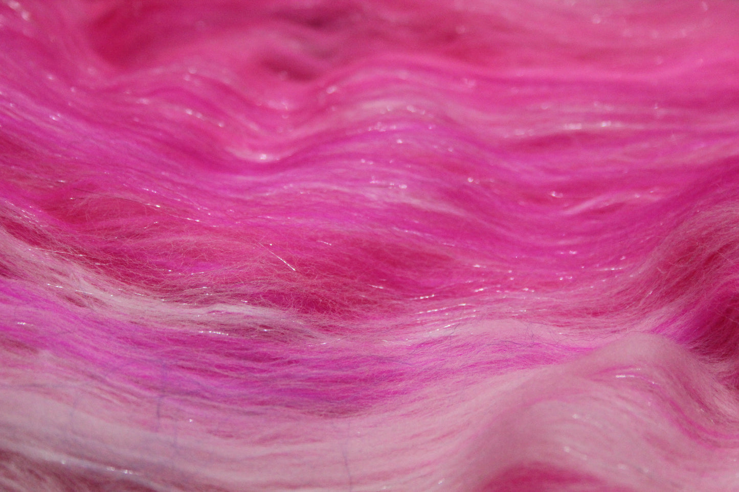 Merino Art Batt - Pink - 86 grams 3 oz - Wool for felting, spinning and weaving