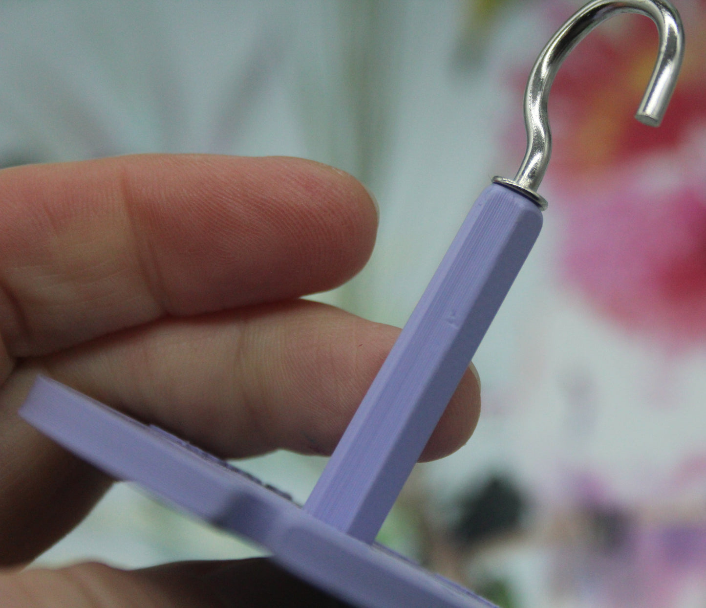 Top Whorl Spindle - (Imperfect) - Flat Pack - Purple (Bigger, silver hook)