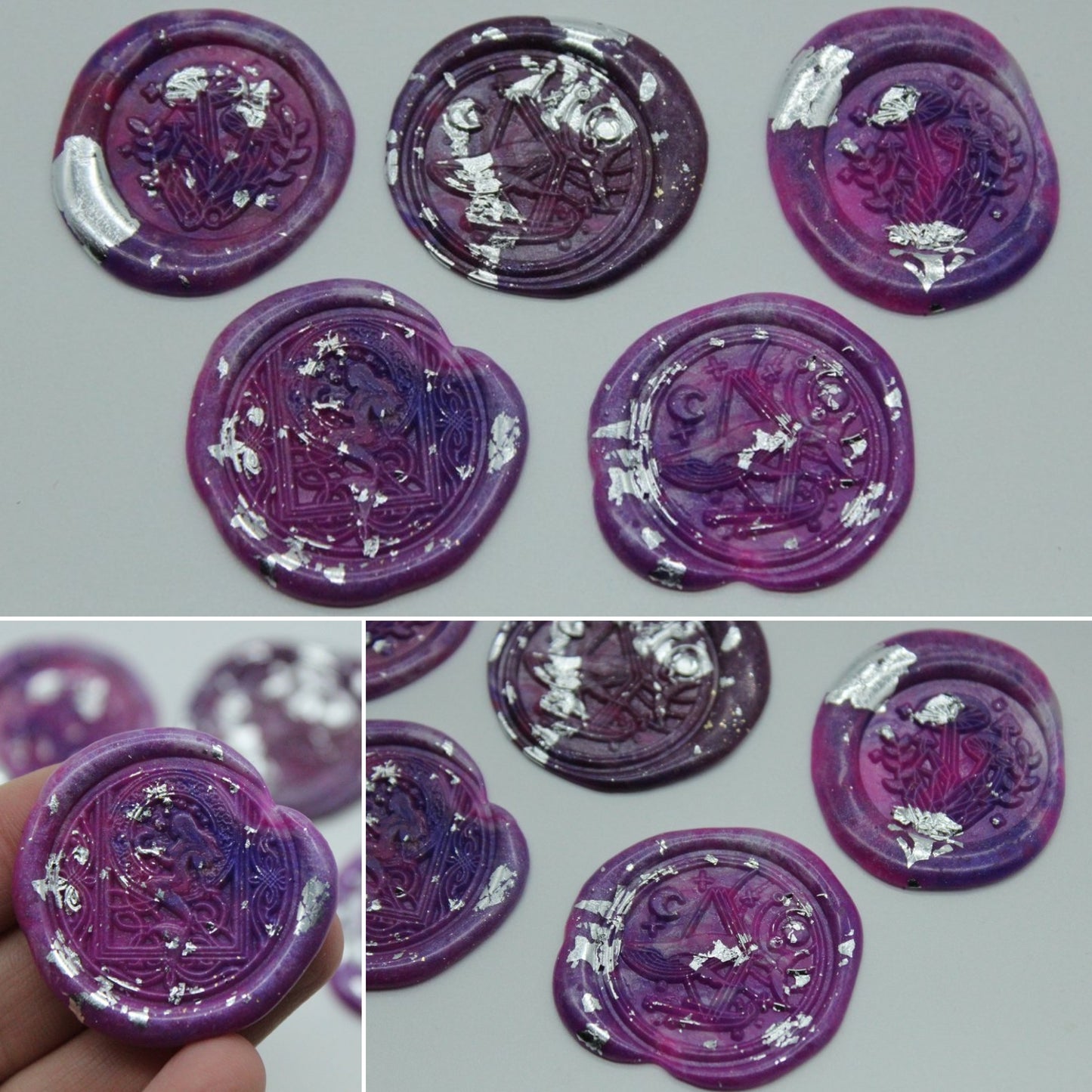 5 x Mystic Mix - Mushrooms, Whale and Mermaid - Self Adhesive Seals
