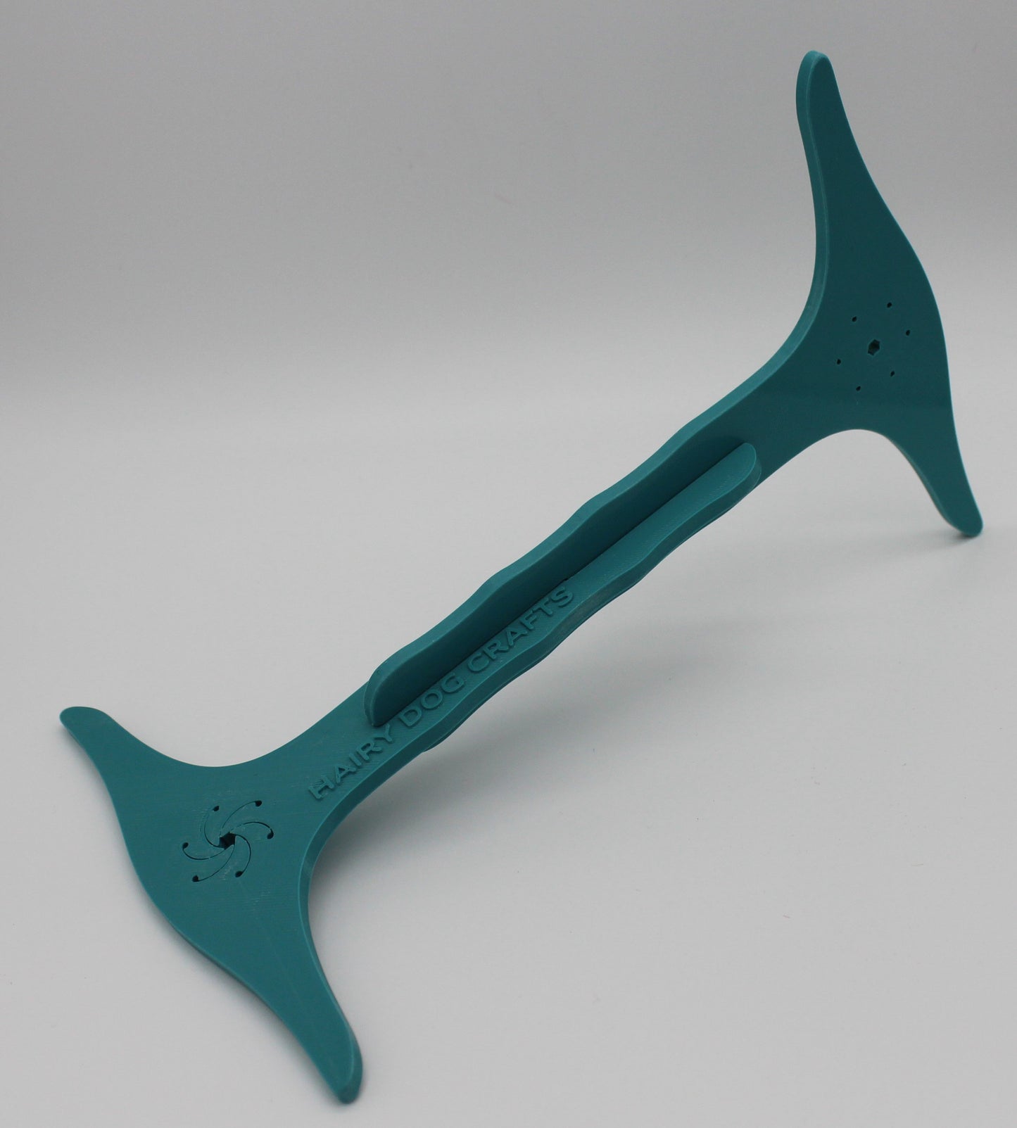 Turquoise - (Imperfect) Yard Niddy Noddy With WPI Gauge - 3D Printed