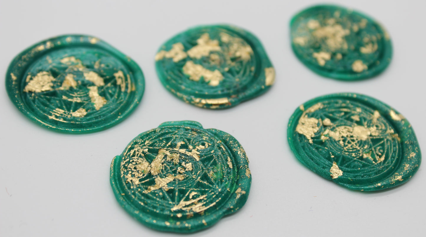 5 x Magic Circle Design - Self Adhesive Seals