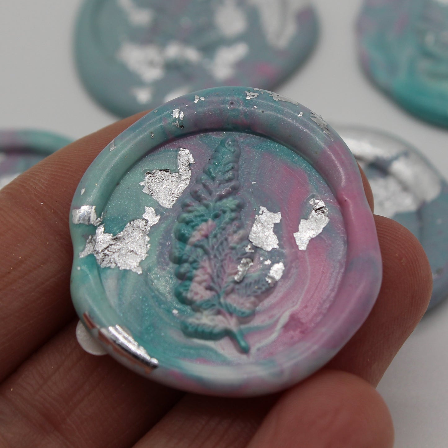 5 x Fern Design - Self Adhesive Seals