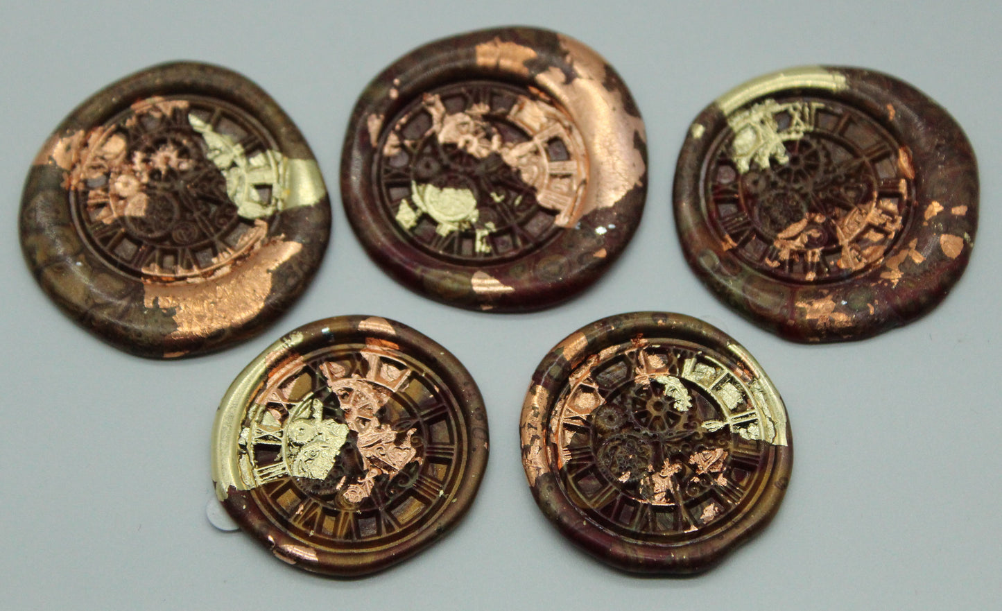 5 x Steampunk - Self Adhesive Seals