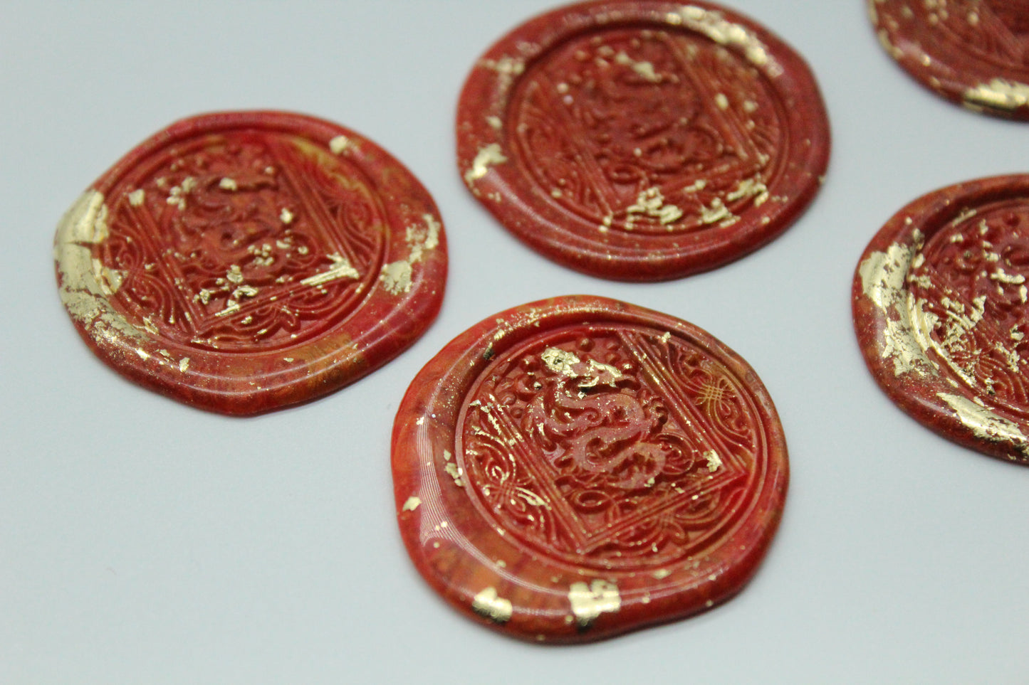 5 x Dragon - Self Adhesive Seals